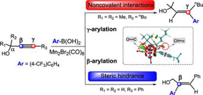 71. Noncovalent Interaction- and Steric Effect-Controlled  Regiodivergent Selectivity in Dimeric Manganese-Catalyzed Hydroarylation of Internal Alkynes: A Computational Study