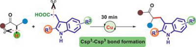 72. Yang, D.* Rapid formation of Csp3–Csp3 bonds through copper-  catalyzed decarboxylative Csp3–H functionalization