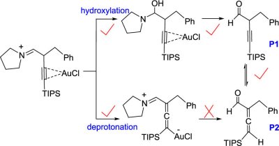 75. Insights into α-Alkynylation and α-Allenylation of Aldehydes under the  Synergisitic Catalysis of Gold/Amine: A DFT Study