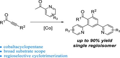 68. Regioselective Synthesis of Tetrasubstituted Benzenes via  Co-Catalyzed Cycloaddition of Alkynyl Ketones and 2-Acetylpyridines