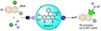 59. Visible-Light-Induced Regioselective Cross-Dehydrogenative   Coupling of 2-Isothiocyanatonaphthalenes with Amines Using Molecular Oxygen