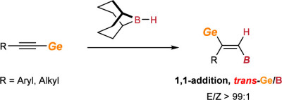 94. trans-Ge/B 1,1-Hydroboration of Alkynylgermanes with 9‑BBN