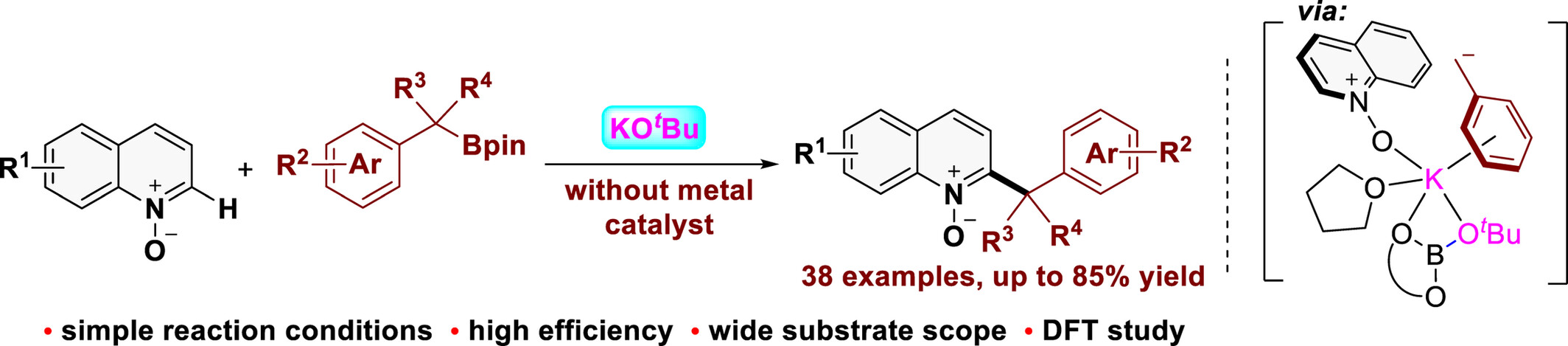 95. Transition-Metal-Free Mild and Regioselective Alkylation of Quinoline N-Oxides with Benzylboronates